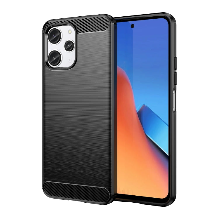 Carbon Fiber Brushed Texture TPU Phone Case, For Redmi Turbo 4, For Redmi Note 14 4G, For Redmi Note 14 5G, For Redmi Note 14 Pro+ 5G, For Redmi Note 14 Pro 5G, For Redmi 14C 4G, For Redmi Turbo 3, For Xiaomi Redmi 12R, For Xiaomi Redmi 12