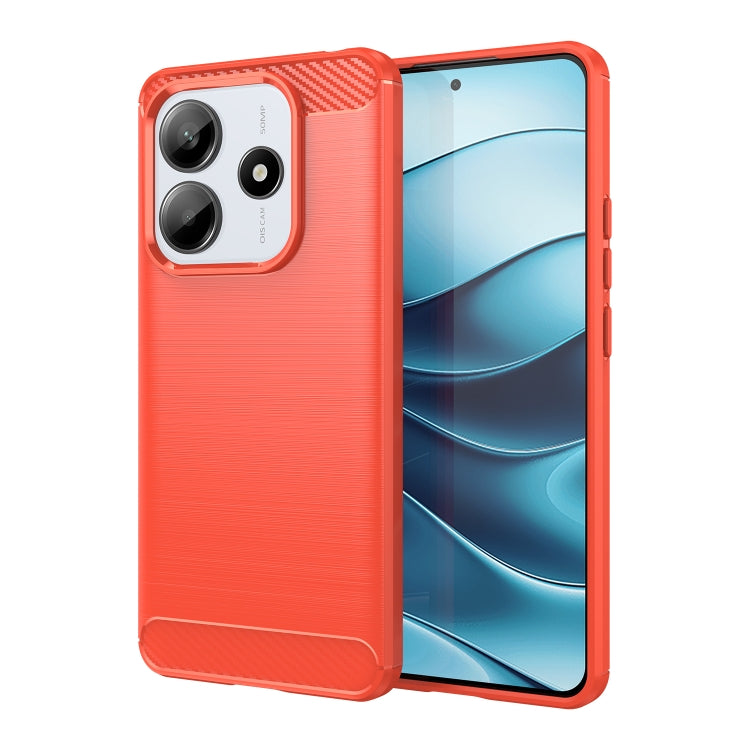 Carbon Fiber Brushed Texture TPU Phone Case, For Redmi Turbo 4, For Redmi Note 14 4G, For Redmi Note 14 5G, For Redmi Note 14 Pro+ 5G, For Redmi Note 14 Pro 5G, For Redmi 14C 4G, For Redmi Turbo 3, For Xiaomi Redmi 12R, For Xiaomi Redmi 12