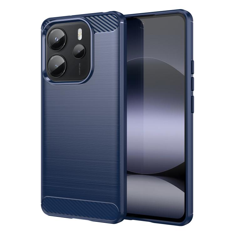 Carbon Fiber Brushed Texture TPU Phone Case, For Redmi Turbo 4, For Redmi Note 14 4G, For Redmi Note 14 5G, For Redmi Note 14 Pro+ 5G, For Redmi Note 14 Pro 5G, For Redmi 14C 4G, For Redmi Turbo 3, For Xiaomi Redmi 12R, For Xiaomi Redmi 12