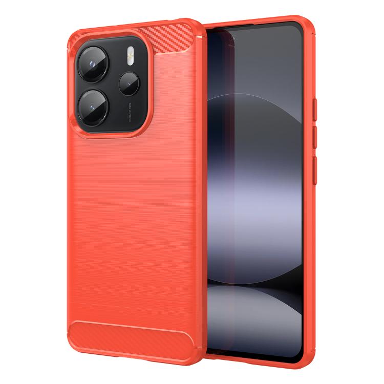 Carbon Fiber Brushed Texture TPU Phone Case, For Redmi Turbo 4, For Redmi Note 14 4G, For Redmi Note 14 5G, For Redmi Note 14 Pro+ 5G, For Redmi Note 14 Pro 5G, For Redmi 14C 4G, For Redmi Turbo 3, For Xiaomi Redmi 12R, For Xiaomi Redmi 12