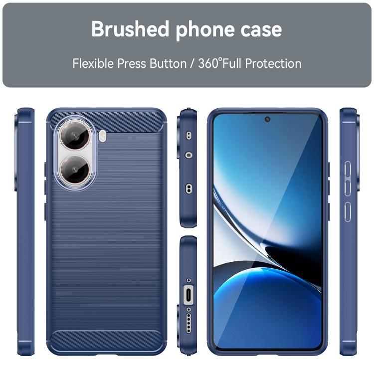 Carbon Fiber Brushed Texture TPU Phone Case, For Redmi Turbo 4, For Redmi Note 14 4G, For Redmi Note 14 5G, For Redmi Note 14 Pro+ 5G, For Redmi Note 14 Pro 5G, For Redmi 14C 4G, For Redmi Turbo 3, For Xiaomi Redmi 12R, For Xiaomi Redmi 12