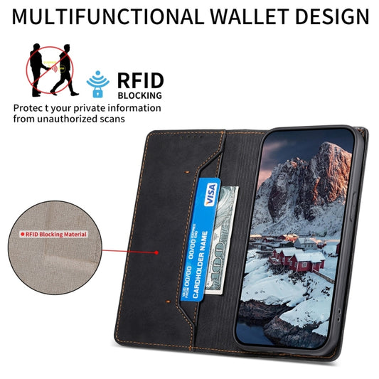 Business Solid Color Magnetic RFID Leather Phone Case, For Redmi 14C 4G, For Redmi K70 Ultra, For Redmi Note 13 Pro 4G