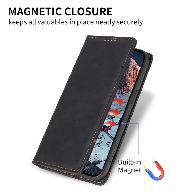 Business Solid Color Magnetic RFID Leather Phone Case, For Redmi 14C 4G, For Redmi K70 Ultra, For Redmi Note 13 Pro 4G