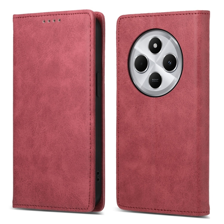 Business Solid Color Magnetic RFID Leather Phone Case, For Redmi 14C 4G, For Redmi K70 Ultra, For Redmi Note 13 Pro 4G